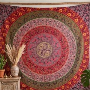 BOHEMIAN COVER. 100% COTTON. MADE IN INDIA. GOOD CONDITION